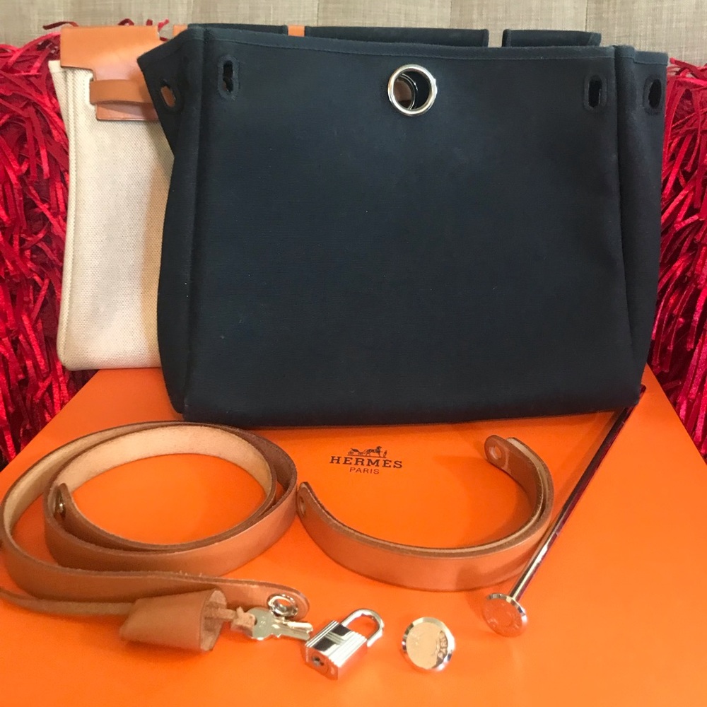 Hermes Herbag Pm with change bag - Picture 11 of 16